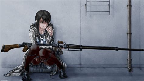 Anime Girls With Guns Wallpapers 20 Images Wallpaperboat