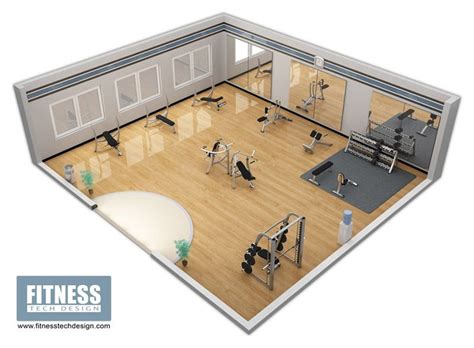 3d Gym Design And 3d Fitness Layout Portfolio Fitness Tech Design Small