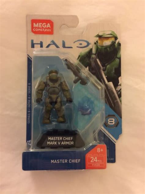 New Halo Mega Construx Master Chief Mark V Armor Series 8 Fvk24 Ebay