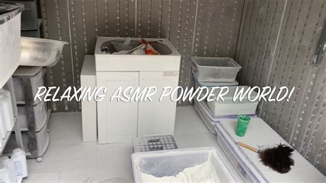 asmr moving stuff out the shed with powder play clean up youtube