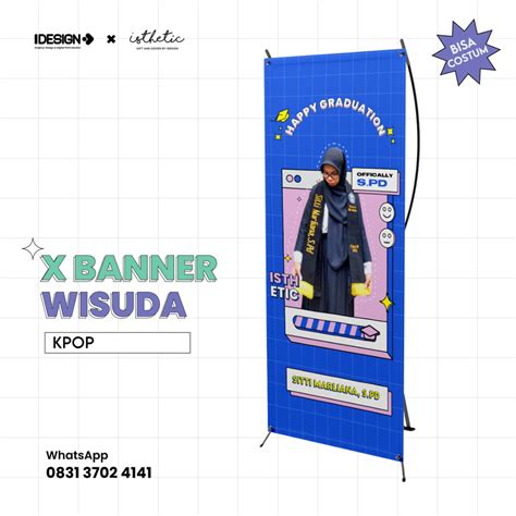 Jual Custom Banner Wisuda Desain Banner Wisuda Cetak Banner Wisuda X