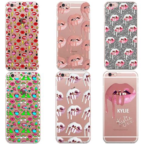 Phone Cases Sexy Girl Kylie Jenner Lips Kiss Clear Soft Silicone Tpu Phone Case For Iphone X Se