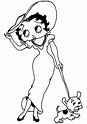 Betty Boop coloring pages to print for kids - Betty Boop Kids Coloring ...