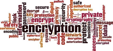 Encryption Word Cloud Stock Vector Illustration Of Public 160595202