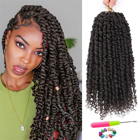 Morica Passion Twist Hair 8 Packs 14 Inch Passion Twist Crochet Hair