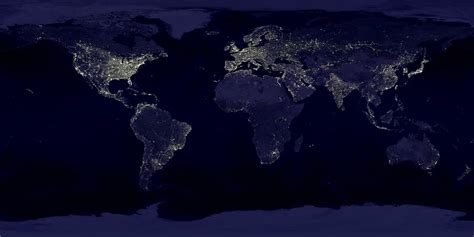 Earth Earth At Night Night Lights Lighting Space 4k Hd Wallpaper