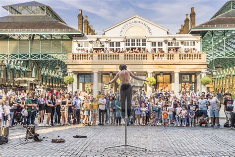 A Street Performer In Covent Garden Market In Covent Garden London