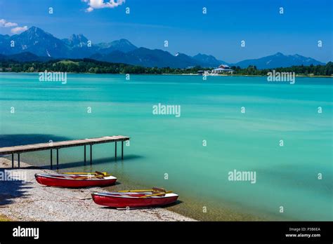 Lake Forggensee In Allgäu Germany Stock Photo Alamy