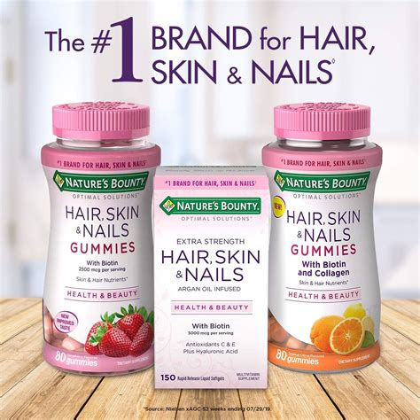 Natures Bounty Optimal Solutions Advanced Hair Skin And Nails Gummies