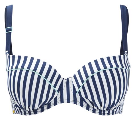 Cleo Swim Lucille Blue And White Stripe Bikini Cw0062