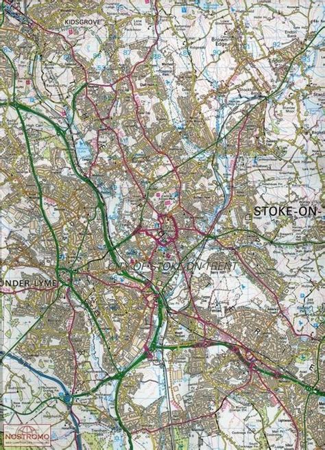 118 Stoke On Trent And Macclesfield Carte De Randonnée Ordnance Survey