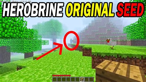 What Is The Herobrine Seed In Minecraft Original Seed Revealed Youtube