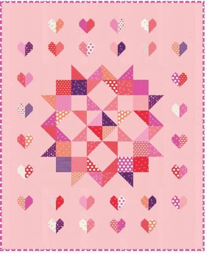 Free Download Moda Love And Hearts Quilt Pattern Mlhq