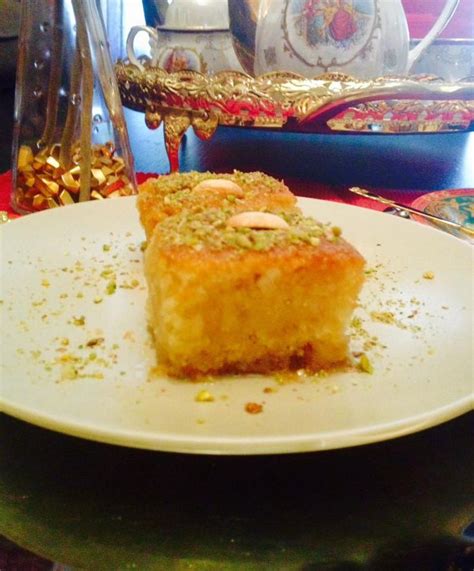 Namoura dessert libanais à la semoule Les Joyaux de Sherazade
