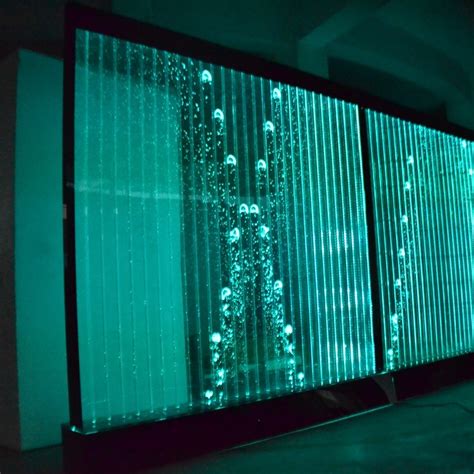Digital Control Led Water Bubble Wall Led Acrylic Waterfall Standing