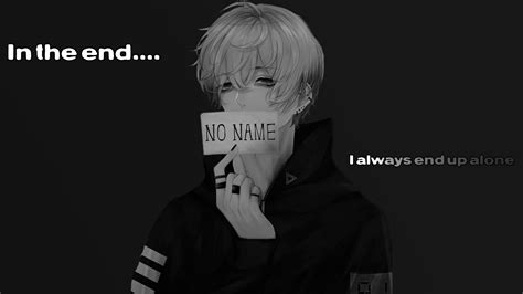 Alone Sad Anime Boys Quote