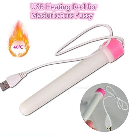 Buy Masturbator Usb Heater Rod Sex Toys For Men 12cm Smart Thermostats Vagina Warmer Adult Sex