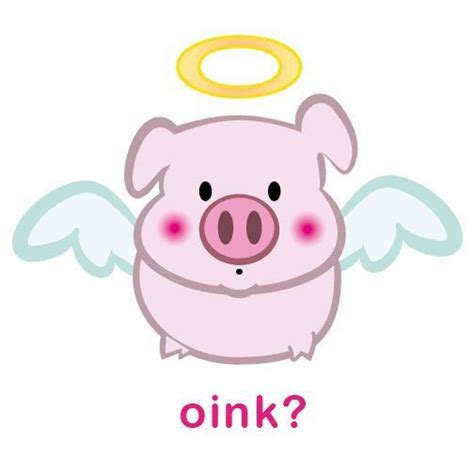 Angel Pig Pig Cartoon Cute Pigs Pig Pictures