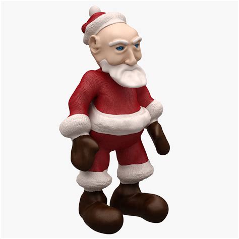 Santa Cartoon Character 3 Rigged 3d Cgtrader