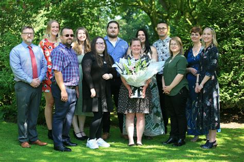 Higher Education Students With Course Manager Louise Glenn Reaseheath