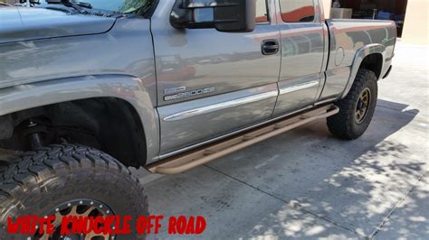 Chevy Gmc 2500hd 2000 2007 Rock Sliders White Knuckle Off Road Products