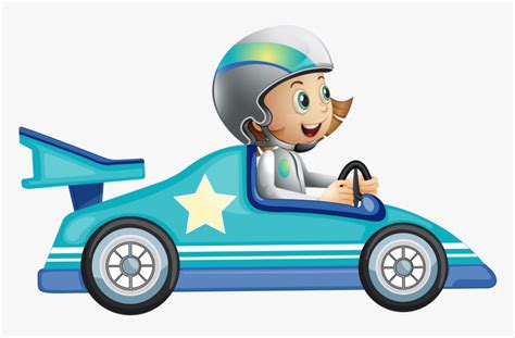 Cartoon Race Car Driver Hd Png Download Transparent Png Image Pngitem