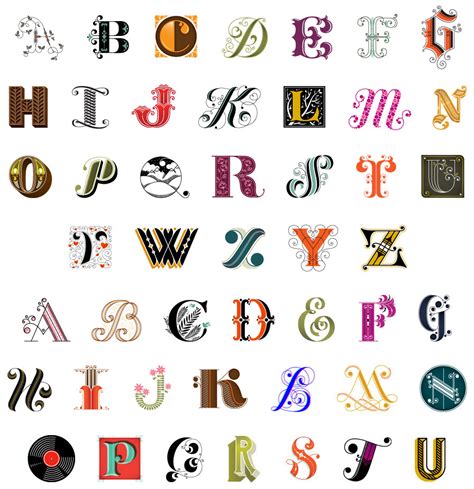 Content In A Cottage Decorative Alphabets For You To Save And Use