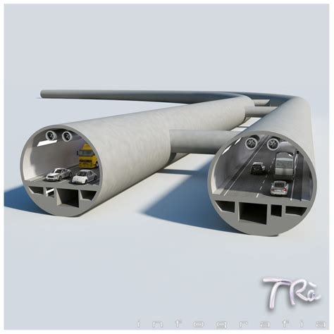 3d Tunnel Section Model