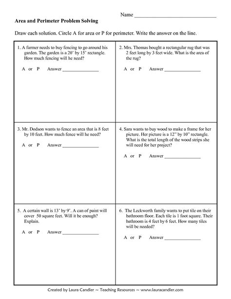 Explain to students that you can use basic algebra and simple geometric formulas to solve the key is to use the information you are given and then isolate the variable for algebraic problems or to know when to use formulas for geometry. Perimeter Worksheets 3rd Grade | Perimeter worksheets ...