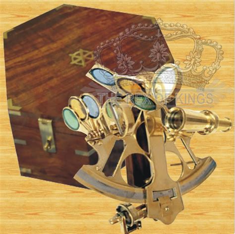 ship brass sextant with wooden box 10 the rex of kings roorkee id 3532255573