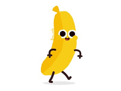 Foodylife Banana Cute Gif Cute Love Gif Motion Design Animation