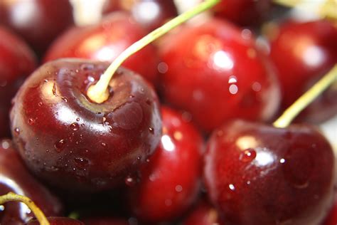 Red Cherries Close Up Picture Free Photograph Photos Public Domain