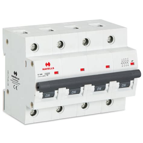 Buy Havells 100a C Curve 10ka 4 Pole Mcb At Best Price In India