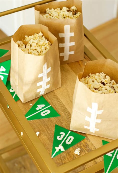 Football Snack Bags So Easy Thoughtfully Simple