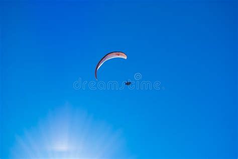 Paragliding In The Blue Sky Editorial Photo Image Of Pendent