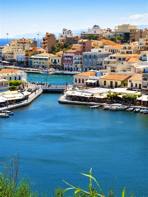 Free Download Images Greece Agios Nikolaos Crete Coast Boats Marinas