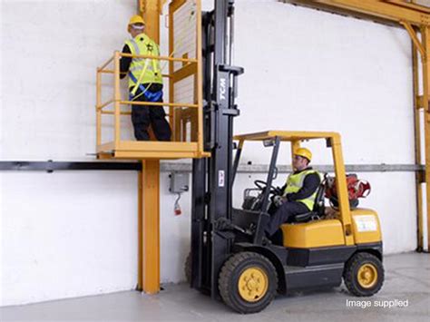 Worker Falls From Raised Forklift Toolbox Talk Topics Sr Online