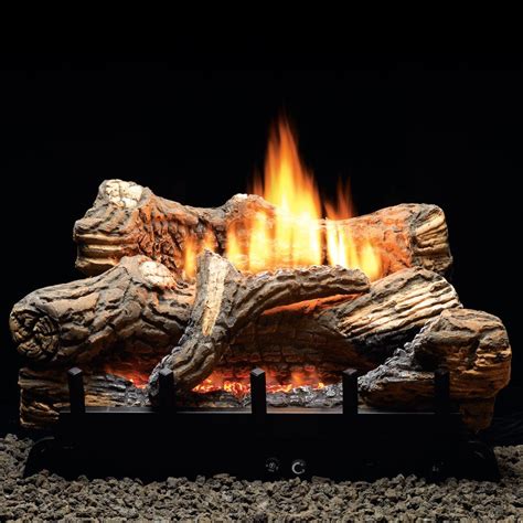 Vent Free Gas Fireplace Logs With Remote Fireplace World