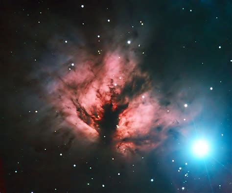 Horsehead And Flame Nebula In Orion 20da And Film