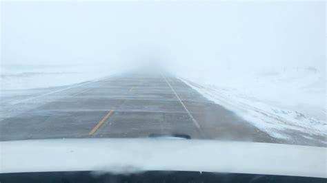 March 6 2017 Whiteout Conditions On Hwy 18 Se Saskatchewan1 Youtube