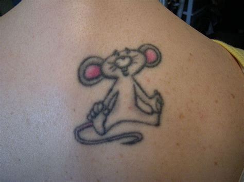 Pin By Beth Garrison On Someday Mouse Tattoos Tattoos Funny Tattoos