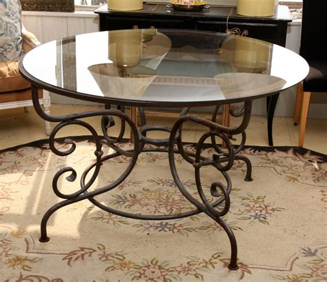 Round Metal Table Base For Indoor Or Outdoor Dining At 1stdibs