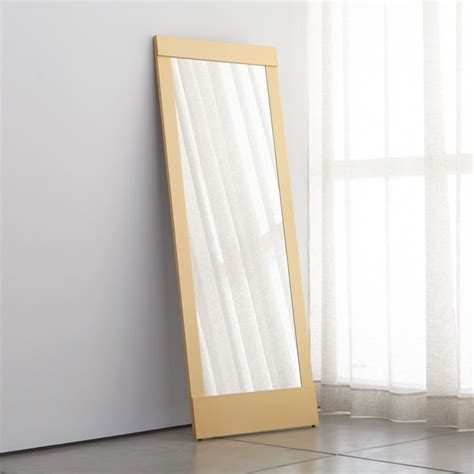 Its versatile design allows you. Colby Soft Gold Floor Mirror | Crate and Barrel