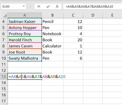 How To Merge Rows In Excel Without Losing Data 5 Ways Exceldemy