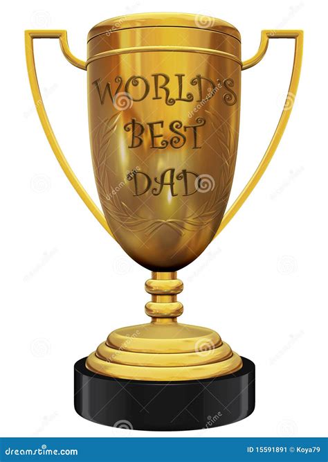 My Best Trophy Round Glass Award With Cutters Cartoon Vector