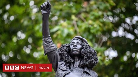Jen Reid Statue Of Black Lives Matter Protester For Bristol Appear Wia
