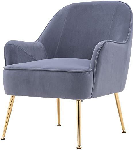 Ufurni Upholstered Velvet Armchair Elegant Living Room Single Sofa