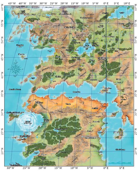 Golarion Map High Resolution
