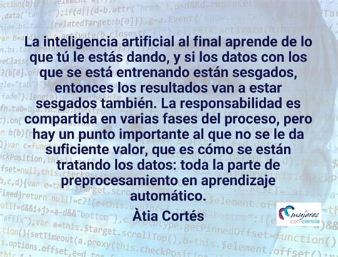 La Inteligencia Artificial Aprende De Ti Mujeres Con Ciencia