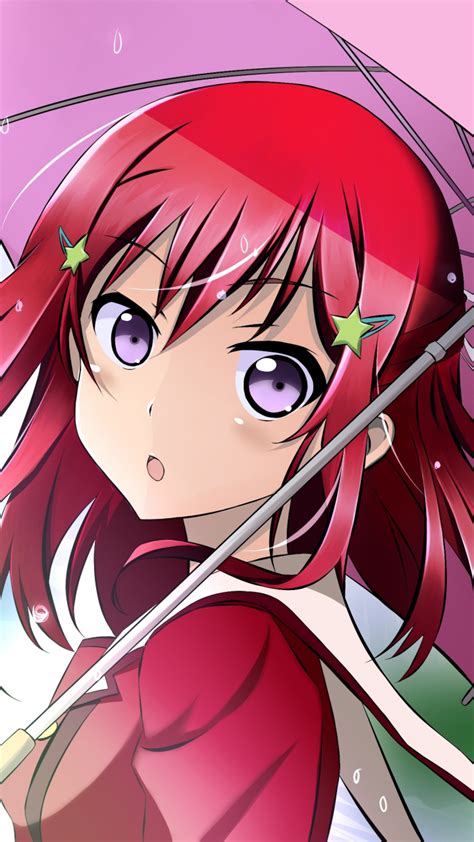 Download Wallpaper 720x1280 Cute Anime Girl Umbrella Tomoyo Kanzaki